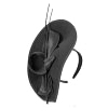 Bespoke black winter fascinator by Max Alexander - Image 2