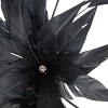 Black feather flower headband by Max Alexander - Image 3