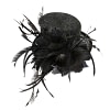 Black top hat fascinator - Image 4