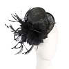 Black top hat fascinator