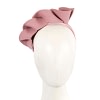Dusty pink spiral winter felt fascinator