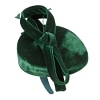 Green velvet pillbox bow fascinator - Image 3