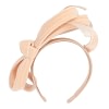 Nude velvet bow racing fascinator by Max Alexander - Image 4