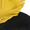 Black & yellow winter fascinator headband - Image 3