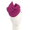 Fuchsia winter pillbox with bow