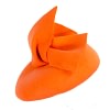 Orange winter pillbox with bow - Image 3