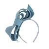 Petrol blue felt bow fascinator by Max Alexander - Image 2