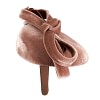 Taupe velvet pillbox bow fascinator - Image 4