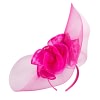 Tall fuchsia Fillies Collection fascinator - Image 2