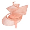 Bespoke coral sinamay racing fascinator by Fillies Collection - Image 3