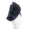 Navy fascinator with orchid by Fillies Collection
