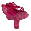 Burgundy pillbox with bow by Fillies Collection S307 - Image 4