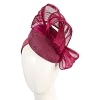 Burgundy pillbox with bow by Fillies Collection S307