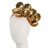 Max Alexander Sparkling Gold Sequin Flower Fascinator