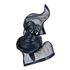 Navy silk abaca racing fascinator by Fillies Collection - Image 3