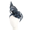 Navy silk abaca racing fascinator by Fillies Collection