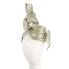 Olive silk abaca racing fascinator by Fillies Collection