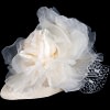 Stunning Cream Flower Fascinator by Fillies Collection - Image 3