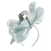 Bespoke light blue sinamay fascinator with bow by Fillies Collection - Image 6