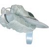 Bespoke light blue sinamay fascinator with bow by Fillies Collection - Image 3