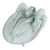 Bespoke light blue sinamay fascinator with bow by Fillies Collection - Image 4