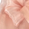 Bespoke pink sinamay fascinator with bow by Fillies Collection - Image 5