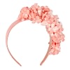 Coral flower fascinator headband by Max Alexander - Image 4