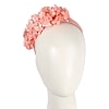 Coral flower fascinator headband by Max Alexander
