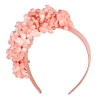 Coral flower fascinator headband by Max Alexander - Image 2