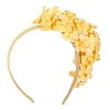 Yellow flower fascinator headband by Max Alexander - Image 4