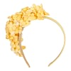 Yellow flower fascinator headband by Max Alexander - Image 2