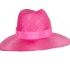 Fuchsia wide brim ladies fedora hat by Max Alexander - Image 6