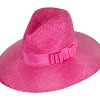Fuchsia wide brim ladies fedora hat by Max Alexander - Image 2