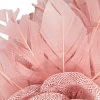 Striking Dusty Pink Fascinator with Flower and Feathers - Image 3