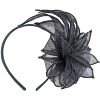 Max Alexander navy sinamay flower fascinator - Image 2
