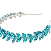 Petite turquoise crystal fascinator headband - Image 4