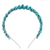 Petite turquoise crystal fascinator headband - Image 2
