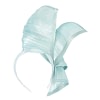 Light blue twists of silk abaca fascinator by Fillies Collection - Image 4
