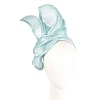 Light blue twists of silk abaca fascinator by Fillies Collection