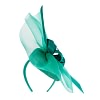 Bespoke teal spring racing fascinator by Fillies Collection - Image 6