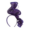 Twisted purple racing fascinator by Fillies Collection - Image 4