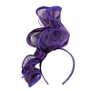Twisted purple racing fascinator by Fillies Collection - Image 2