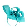 Large turquoise fascinator by Fillies Collection - Image 6