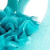 Large turquoise fascinator by Fillies Collection - Image 4
