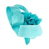 Large turquoise fascinator by Fillies Collection - Image 5