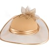 Custom Made Gold Special Occasion Hat - Image 4