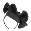 Bespoke black racing fascinator by Fillies Collection - Image 6