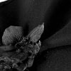Bespoke black racing fascinator by Fillies Collection - Image 5
