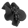 Bespoke black racing fascinator by Fillies Collection - Image 4