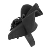 Bespoke black racing fascinator by Fillies Collection - Image 3